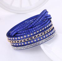 Ethnic Style Solid Color Flannel Inlay Artificial Gemstones Women's Bracelets 1 Piece main image 5