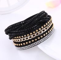 Ethnic Style Solid Color Flannel Inlay Artificial Gemstones Women's Bracelets 1 Piece main image 2