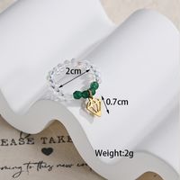Fashion Heart Shape Stainless Steel Rings 1 Piece main image 3