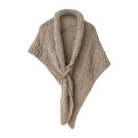Women's Elegant Solid Color Knit Knitted Shawls main image 5