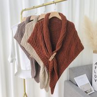 Women's Elegant Solid Color Knit Knitted Shawls main image 3