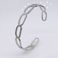 Fashion Geometric Titanium Steel Metal Bangle 1 Piece sku image 8