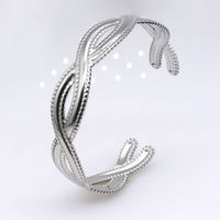 Fashion Geometric Titanium Steel Metal Bangle 1 Piece sku image 5