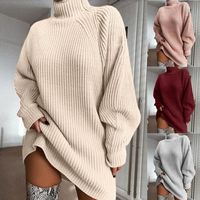 Women's Sweater Long Sleeve Sweaters & Cardigans Braid Fashion Solid Color main image 3