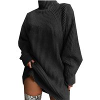 Women's Sweater Long Sleeve Sweaters & Cardigans Braid Fashion Solid Color main image 4