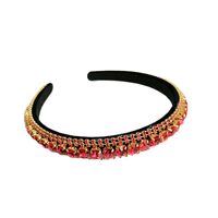 Women's Baroque Style Solid Color Rhinestone Inlay Hair Band main image 4
