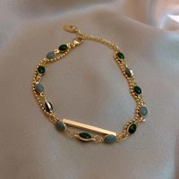 Lady Star Artificial Gemstones Alloy Opal Wholesale Bracelets main image 4