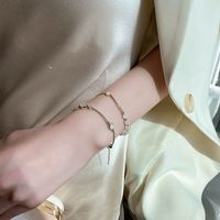Fashion Heart Shape Alloy Plating Inlay Opal Women's Bracelets 1 Piece main image 5