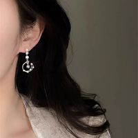 Fashion Asymmetrical Alloy Plating Inlay Artificial Gemstones Women's Drop Earrings 1 Pair main image 3