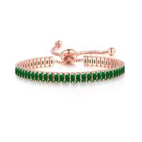 Glam Rectangle Copper Plating Zircon Bracelets sku image 3