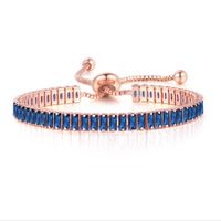 Glam Rectangle Copper Plating Zircon Bracelets sku image 6
