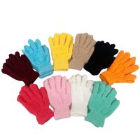 Frau Mode Einfarbig Polyester Handschuhe 1 Paar main image 4