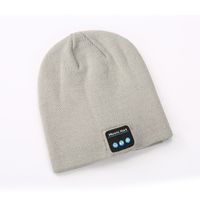 Solid Color/stitching Bluetooth Wireless Earphone Knitted Hat sku image 1