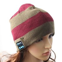 Solide Couleur/couture Bluetooth Écouteur Sans Fil Tricoté Chapeau main image 2