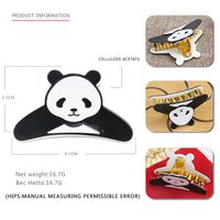 Mode Panda Acetatplatten Handgemacht Haarkrallen 1 Stück main image 5