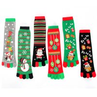 Frau Mode Weihnachtsmann Polyacrylnitril-faser Crew Socken main image 4