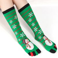 Frau Mode Weihnachtsmann Polyacrylnitril-faser Crew Socken sku image 4