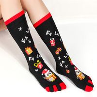 Frau Mode Weihnachtsmann Polyacrylnitril-faser Crew Socken main image 3