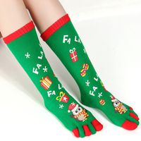 Frau Mode Weihnachtsmann Polyacrylnitril-faser Crew Socken sku image 2
