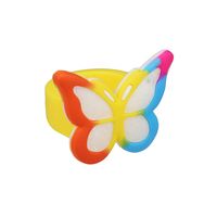 Cartoon Style Butterfly Pvc Girl's Rings 1 Piece sku image 3