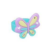 Estilo De Dibujos Animados Mariposa Pvc Muchachas Anillos 1 Pieza sku image 1