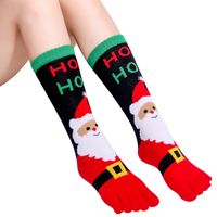 Women's Fashion Santa Claus Polyacrylonitrile Fiber Crew Socks sku image 7