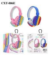 Simple Cute Rainbow Bluetooth Stereo Headset sku image 1
