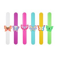 Fashion Butterfly Silica Gel Epoxy Girl's Wristband 1 Piece sku image 1