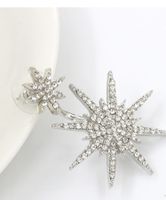 Fashion Star Alloy Plating Inlay Artificial Diamond Women's Drop Earrings 1 Piece sku image 2