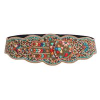 Ethnic Style Colorful Resin Beaded Women's Woven Belts 1 Piece main image 3