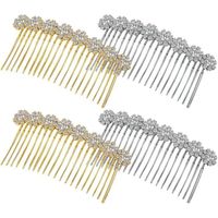 Women'S Fashion Solid Color Iron Plating Inlay Rhinestones Hair Combs main image 3