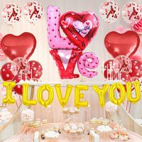 Valentine's Day Letter Heart Shape Aluminum Film Valentine's Day Balloons 1 Set main image 2
