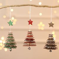 Christmas Fashion Star Snowflake Wood Party Hanging Ornaments 1 Piece main image 1