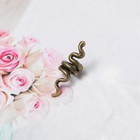 Simple Style Snake Alloy Plating Hair Buckle main image 5