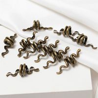 Simple Style Snake Alloy Plating Hair Buckle main image 1