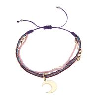 Bohemian Eye Rope Inlay Artificial Gemstones Women's Bracelets 1 Piece sku image 7