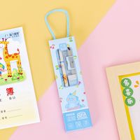 1 Set Rabbit Class Learning Plastic Wood Paper Cute Stationary Sets sku image 3