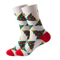 Unisex Fashion Christmas Tree Cotton Jacquard Ankle Socks main image 4