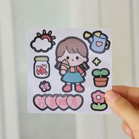 Cartoon Cute Seamless Waterproof Decorative Sticker sku image 7