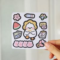 Cartoon Cute Seamless Waterproof Decorative Sticker sku image 9