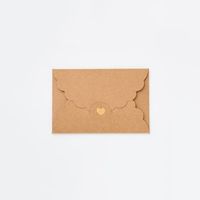 Mini Small Sized Pearl Kraft Paper Gilding Love Envelope sku image 1