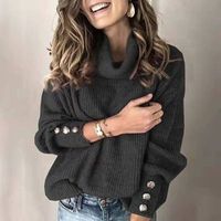 Women's Sweater Long Sleeve Sweaters & Cardigans Patchwork Streetwear Solid Color main image 4