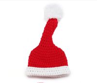 Baby Girl's Baby Boy's Basic Christmas Hat Pleated Wool Cap sku image 1