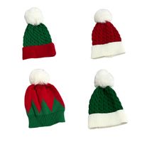 Niños Unisex Moda Bloque De Color Pompones Gorro De Lana main image 6