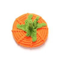 Children Unisex Basic Pumpkin Pleated Wool Cap main image 2