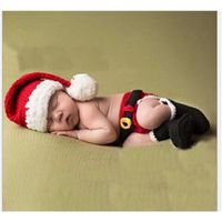 Baby Girl's Baby Boy's Basic Christmas Hat Pleated Wool Cap main image 1