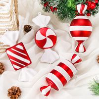 Christmas Luxurious Stripe Spiral Stripe Pvc Party Hanging Ornaments 1 Piece main image 5