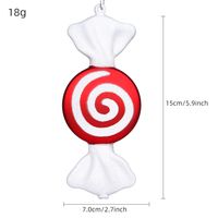 Christmas Luxurious Stripe Spiral Stripe Pvc Party Hanging Ornaments 1 Piece sku image 1