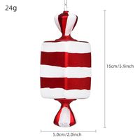 Christmas Luxurious Stripe Spiral Stripe Pvc Party Hanging Ornaments 1 Piece sku image 6