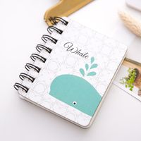 Cute Cartoon Animal Flip Coil Mini Portable Notebook Pocket Notepad Wholesale sku image 2